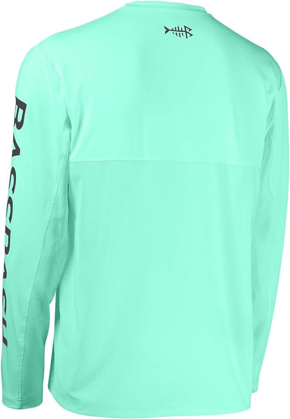 BASSDASH Fishing T Shirts for Men UV Sun Protection UPF 50+ Long Sleeve Tee T-Shirt