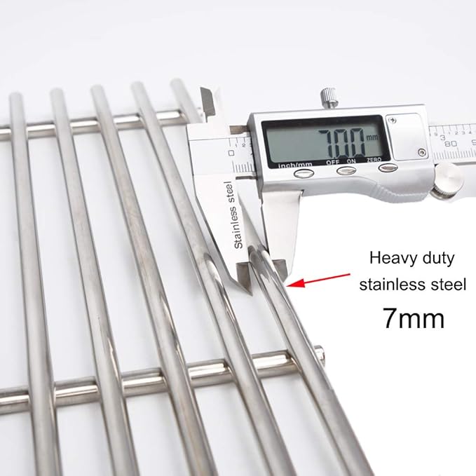 SF7241(4-Pack) 17 5/8" Stainless Steel Cooking Grid Grates Replacement for Kenmore 148.16656010, 148.23682310, 640-05057386-4, 90118. Master Forge SH3118B BG179A, BG179C Gas Grill