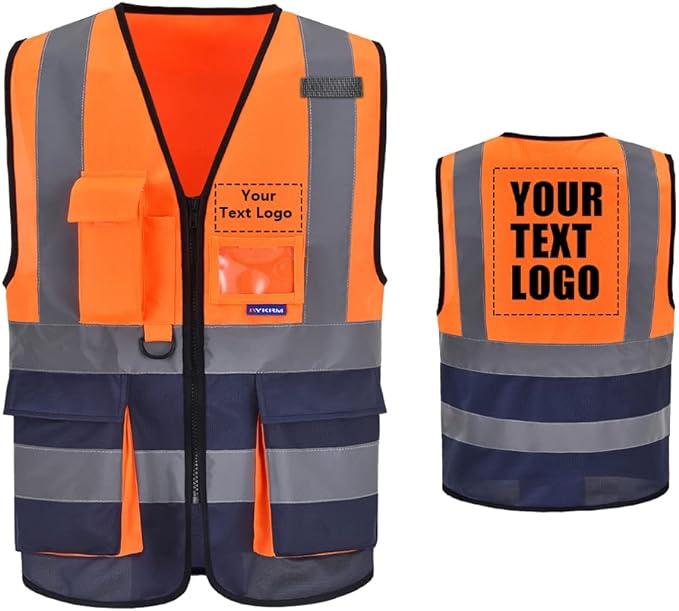 A-SAFETY High Visibility Reflective Safety Vest Customize Logo (XS-8XL)