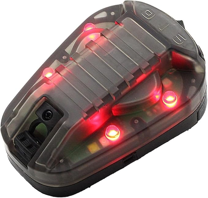 Tactical Helmet Signal Light with LED and IR/Strobe FunctionOutdoor Sports Survival Signal Light