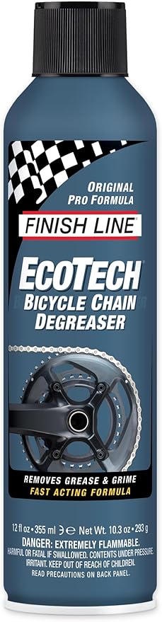 Finish Line EcoTech Bike Chain Degreaser Aerosol Spray, 12-Ounce