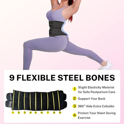 GainKee Clip and Zip Waist Trainer Corset Women Neoprene Worked Out Sweat Vest Body Shaper