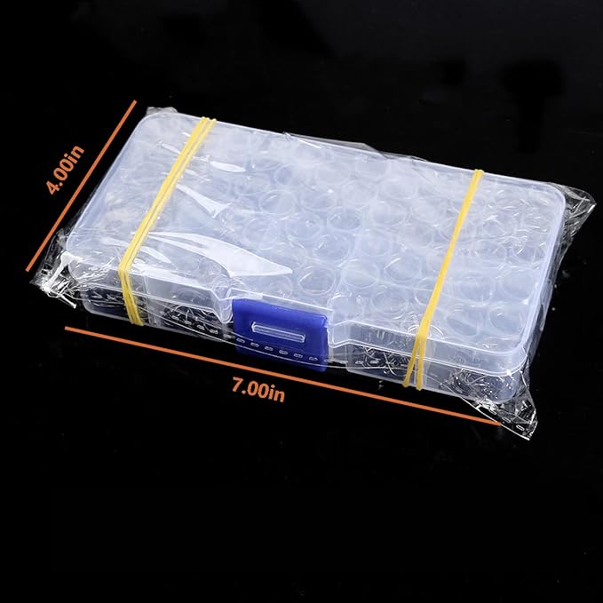 AMHDV 300Pcs/ 500Pcs/ 1000Pcs Small Fishing Hooks, 10 Different Sizes Tiny Fish Hook Set for Freshwater