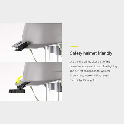 Claymore Capon 40B Tan Clip-On Cap Light – USB-C Rechargeable 230LM LED Headlamp | 3 Light Modes 180° Adjustable Beam IP54 Water Resistant Up to 12 Hrs Runtime for Camping, Running, Outdoor