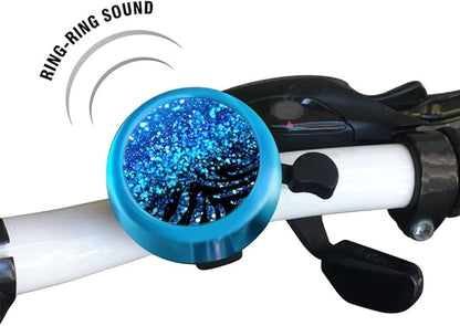 WIRESTER Blue Aluminum Round Bike Bell, Classic Ring Bicycle Bell, Bike Accessories Bell Ring for Adults Kids Girls Boys