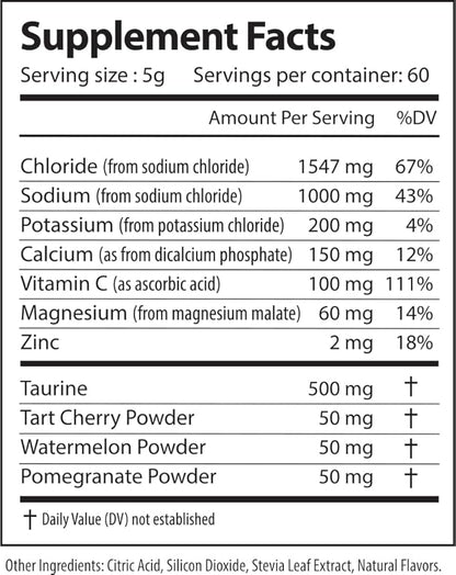 Alpha Lytes - Electrolyte Powder Daily Hydration Drink Mix - Sugar-Free, Zero Calorie Instant Formula with Trace Minerals and Antioxidants (60 Servings, Salted Tropical Cherry)