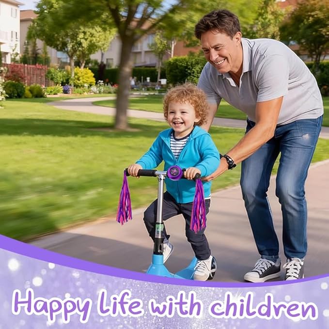 Bike Bell for Kids, Give Away Bicycle Streamers, Aluminum Alloy Bike Horn, Cute Bike Accessories, Adjustable Ring, Clear Ringtone, Girls Bicycle Accessories