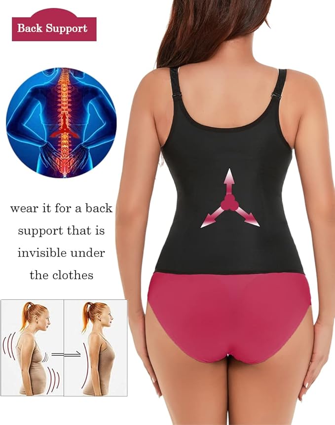 GainKee Clip and Zip Waist Trainer Corset Women Neoprene Worked Out Sweat Vest Body Shaper