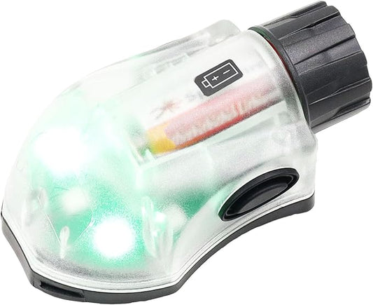 Tactical Helmet Light IR Strobe Military Identification Light with LED Visible Light Constant-on & Strobe Survival Signal Light (Black-Green)