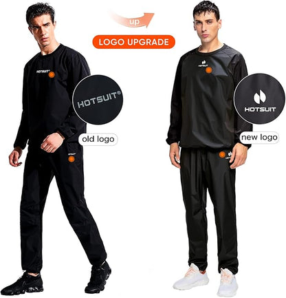 HOTSUIT Sauna Suit Men Anti Rip Sweat Suits Gym Boxing Workout Jackets