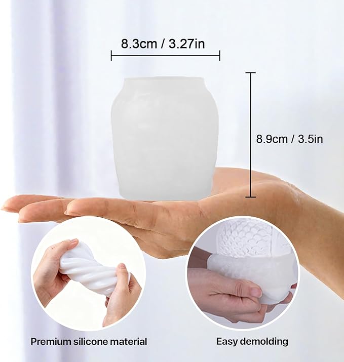 Christmas Tree Cup Silicone Molds - Reusable Epoxy Resin Molds for DIY Casting with Resin, Plaster, Concrete, Ideal for Making Small Item Storage, Candle Containers & Home Decor Crafts Molds