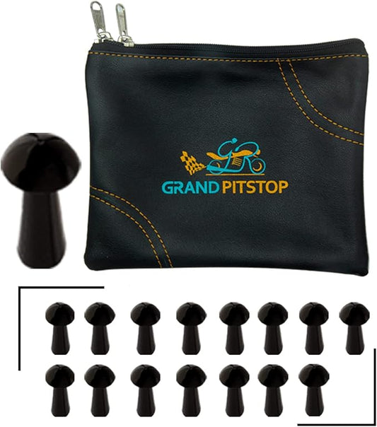 Grand PitStop Replacement Mushroom Plugs for tubeless Tire Puncture Repair kit - for Cars, Motorcycles- Spare Plugs (15 Plugs)