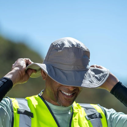 MISSION Cooling UPF Boonie Hat - Unisex Sun Hat for Hiking, Beach & Fishing - Sweat & Water Activated Technology