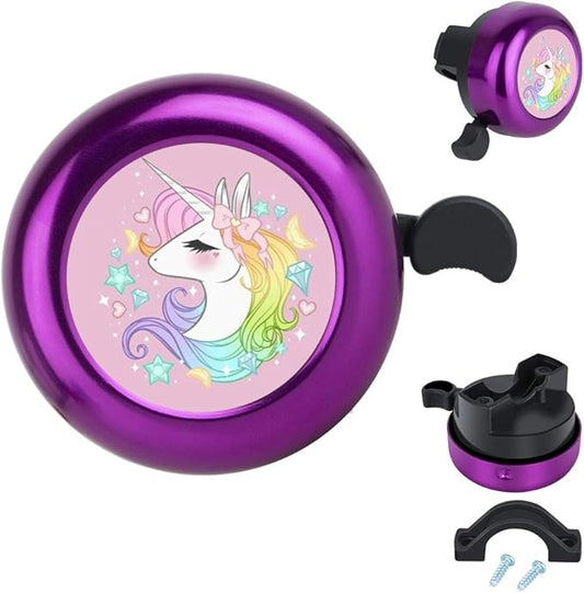 MZELQ Bicycle Bell Cute Clear Sound Adjustable Size Aluminum Bike Accessories Bell Ring for Girls Women Kids Adults