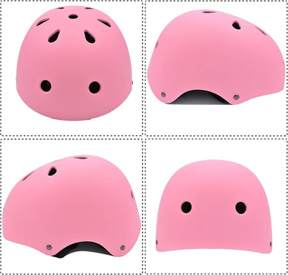 Kids Helmet Set with Knee Pads Elbow Pads Wrist Guards,Adjustable Helmet for Toddler Kids&Youth,3~14yrs Girl Boy Kids Protective Gear Set for Roller Skate Scooter Inline skatings Longboard