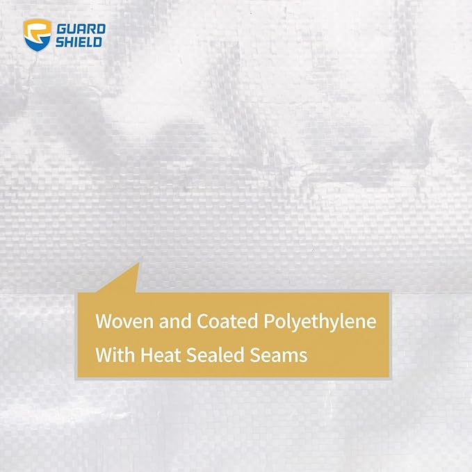 GUARD SHIELD Clear Tarp Heavy Duty 10x12 Feet Waterproof for Outdoor Garden Poly Cover UV Resistant Transparent Tarpaulin10mil