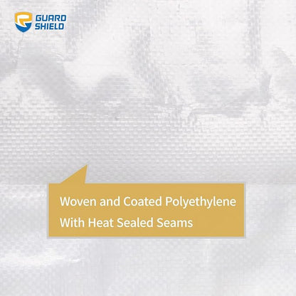 GUARD SHIELD Clear Tarp Heavy Duty 20x40 Feet Waterproof for Outdoor Garden Poly Cover UV Resistant Transparent Tarpaulin10mil