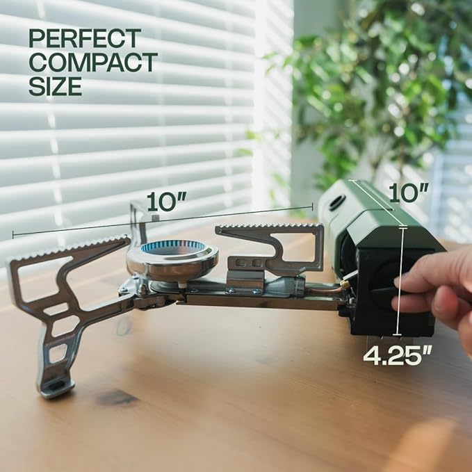 Portable Gas Stove - Reliable Gas Burners for Cooking - Outdoor Gas Stove, Indoor Gas Stove - Versatile Camping Stove - Safe Gas Cooking Burner - Gas Stove by Altena