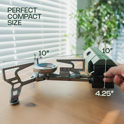 Portable Gas Stove - Reliable Gas Burners for Cooking - Outdoor Gas Stove, Indoor Gas Stove - Versatile Camping Stove - Safe Gas Cooking Burner - Gas Stove by Altena