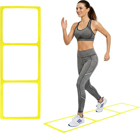 One-Piece Silicone Agile Ladder 1 PC Suitable for Sports & Fitness Step Training Soccer Footwork Practice Street Dance Step Training Auxiliary Kit for Various Indoor and Outdoor Floor Areas