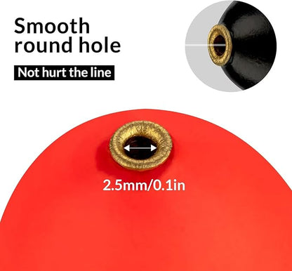 THKFISH Slip Bobbers Floats EVA-Slider-Bobbers Slip Corks for Sea Fishing Catfish Bobbers Assortment Freshwater 4PCS 4", 6", 7"