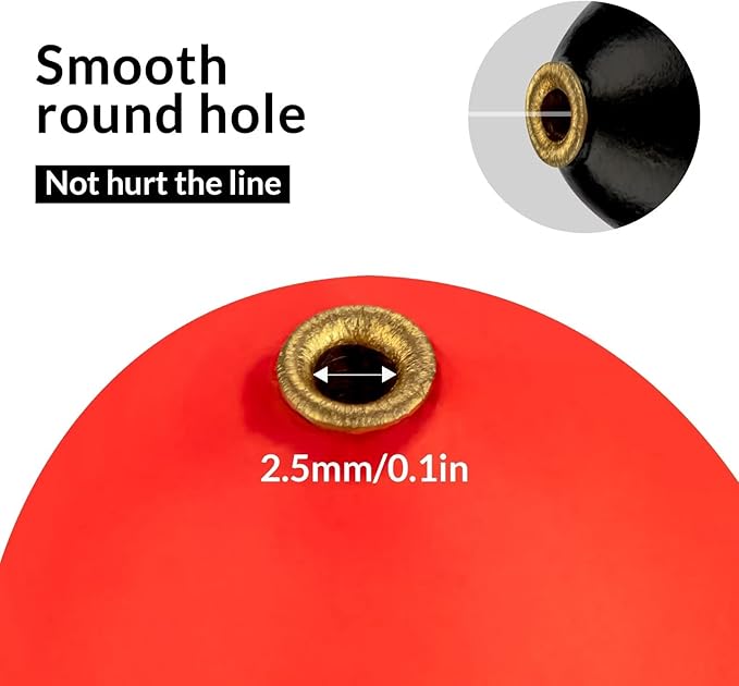 THKFISH Slip Bobbers Floats EVA-Slider-Bobbers Slip Corks for Sea Fishing Catfish Bobbers Assortment Freshwater 4PCS 4", 6", 7"