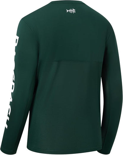 BASSDASH Fishing T Shirts for Men UV Sun Protection UPF 50+ Long Sleeve Tee T-Shirt