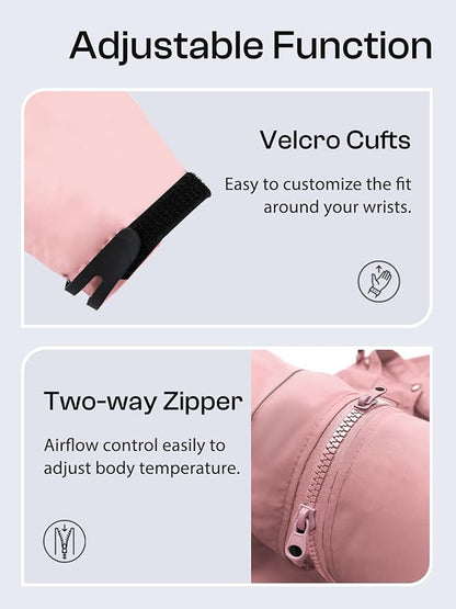 Womens Waterproof Rain jacket Lightweight Active Outdoor Raincoat with Removable Hood