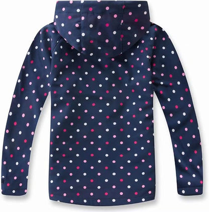 MGEOY Boys Girls Rain Jackets Lightweight Waterproof Hooded Raincoats Windbreakers for Kids 4-14Y