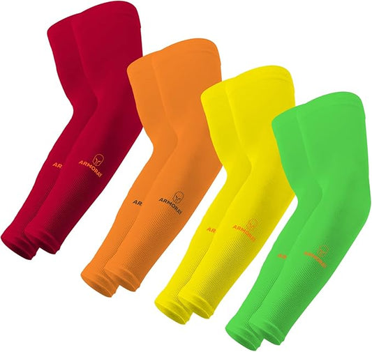 ARMORAY Arm Sleeves for Men or Women - Tattoo Cover Up - Cooling Sports Sleeve for Basketball Golf Football