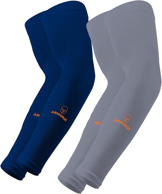 ARMORAY Arm Sleeves for Men or Women - Tattoo Cover Up - Cooling Sports Sleeve for Basketball Golf Football