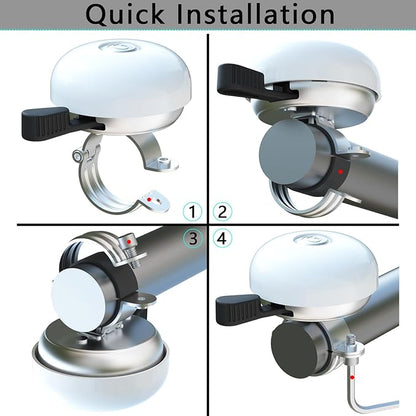 Greallthy Bike Bell Classic Bike Bells for Adults Kids, Bicycle Bell for Handlebars Adult, Loud Sound Beach Cruiser Mountain Bike Bell Accessories.