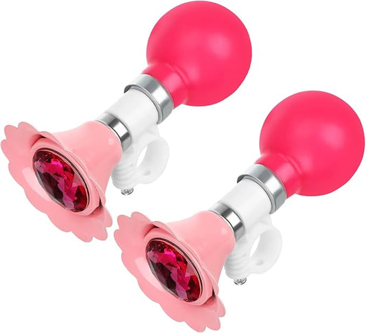 TOYANDONA 2pcs Weatherproof Retro Clown Bike Bugle Horn for Metal Squeeze Bicycle Trumpet with Loud Honking Sound Easy Handlebar Mount for Scooters and Youth Bicycles