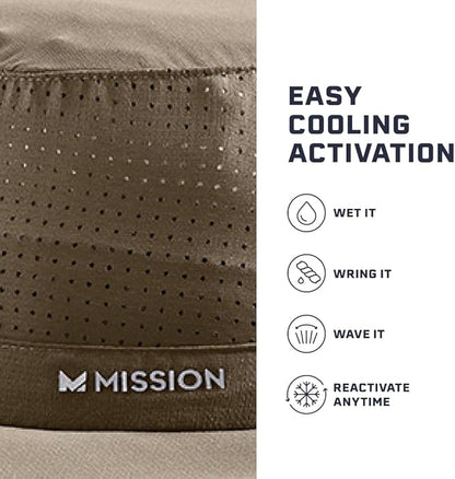 MISSION Cooling UPF Boonie Hat - Unisex Sun Hat for Hiking, Beach & Fishing - Sweat & Water Activated Technology