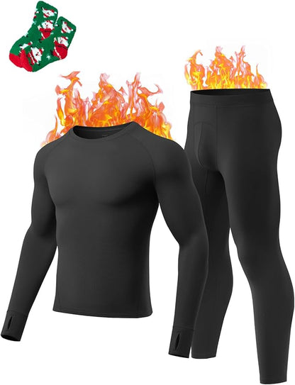 Thermal Underwear for Men: Micro-Fleece Lined Base Layer