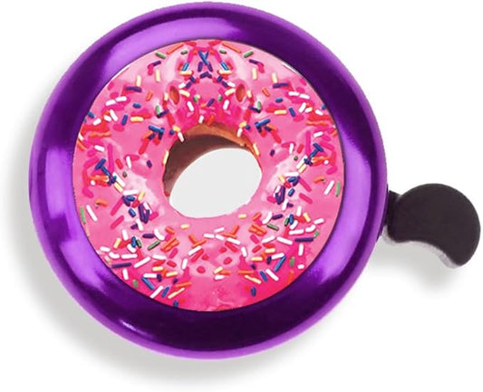 WIRESTER Cute Aluminum Round Bike Bell, Classic Ring Bicycle Bell, Bike Accessories Bell Ring for Adults Kids Girls Boys (Black, Red, Blue, Purple)