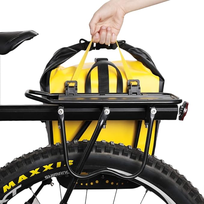 Rhinowalk Bike Pannier Bag Waterproof Rack Bicycle Bag 18L Bike Bag Shoulder Bag Laptop Pannier Backpack Professional Cycling Accessories-Yellow