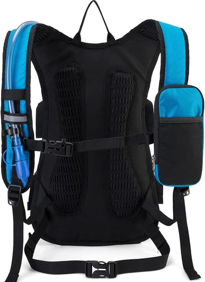Hydration Backpack Pack with 2L Water Bladder 18L Hiking Backpack Women Men Lightweight Hydropack Insulated Daypack for Biking, Running, Festival