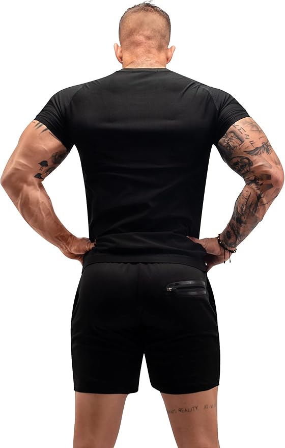 FUXERT Sauna Shirt for Men Sweat Sauna Suit for Gym Exercise Compression Shirt Workout Shapewear