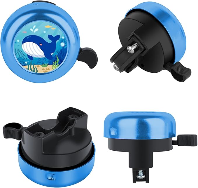 MZELQ Bicycle Bell Cute Clear Sound Adjustable Size Aluminum Bike Accessories Bell Ring for Girls Women Kids Adults
