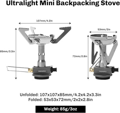 Fire-Maple Backpacking and Camping Stove Series | Outdoor Propane Camp Cooking Gear | Portable Pot/Jet Burner | Ideal for Hiking, Trekking, Fishing, Hunting Trips and Emergency Use (Greenpeak)