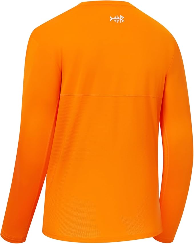BASSDASH Fishing T Shirts for Men UV Sun Protection UPF 50+ Long Sleeve Tee T-Shirt