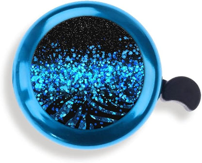 WIRESTER Blue Aluminum Round Bike Bell, Classic Ring Bicycle Bell, Bike Accessories Bell Ring for Adults Kids Girls Boys