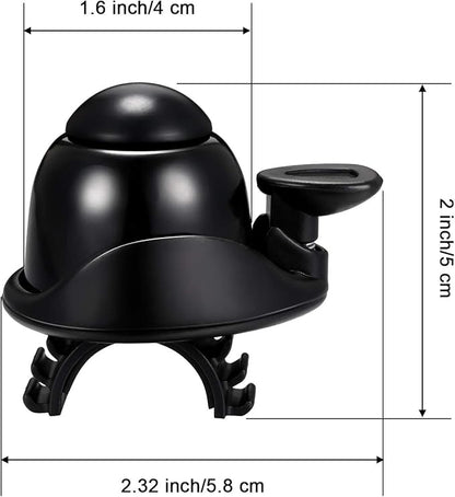 Mudder 2 Pcs Bike Bell Adjustable Bike Ring Bell Aluminum Bike Ring Bicycle Cycling Bell Cycling Ringing Horn with Loud Sound Mini Bike Bell for Adults Kids Road Bike Mountain Bike Sports