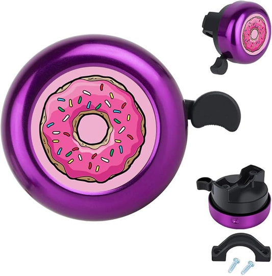 MZELQ Bicycle Bell Cute Clear Sound Adjustable Size Aluminum Bike Accessories Bell Ring for Girls Women Kids Adults