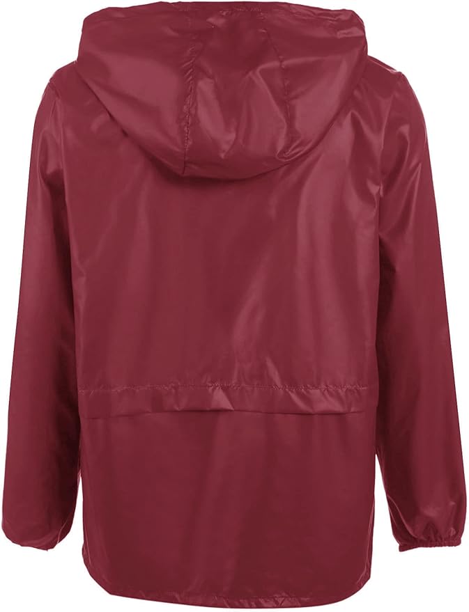 COOFANDY Mens Packable Rain Jacket Lightweight Waterproof Raincoat with Hood Outdoor Rain Gear Travel Hiking Cycling