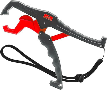 Fish Lip Grabber Fish Lip Gripper 9" Fishing Tool Mouth Spreader Grip Hook Remover Gripper Hook Remover Fishing Gear Comes with Lanyard