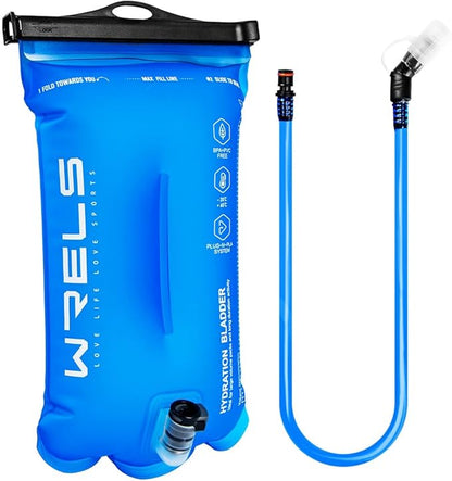 1L/1.5L/2L/3L BPA Free Hydration Bladder,Leakproof TPU Water Bladder for Hiking Backpack,Large Opening Water Reservoir Hydration Pack for Running Cycling Camping