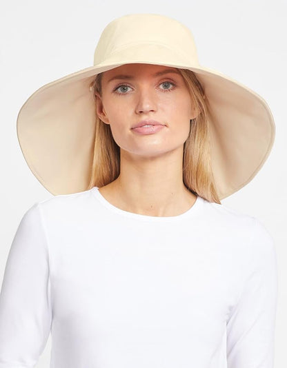 Solbari Ultra Wide Brim Sun Hat UPF50+ Packable UV Sun Protection Hats with Full Coverage Brim
