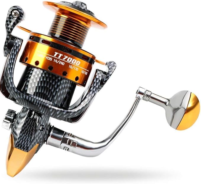 Fishing Reels- 12+1 BB, Light and Smooth Spinning Reels, Powerful Carbon Fiber Drag, Saltwater and Freshwater Fishing